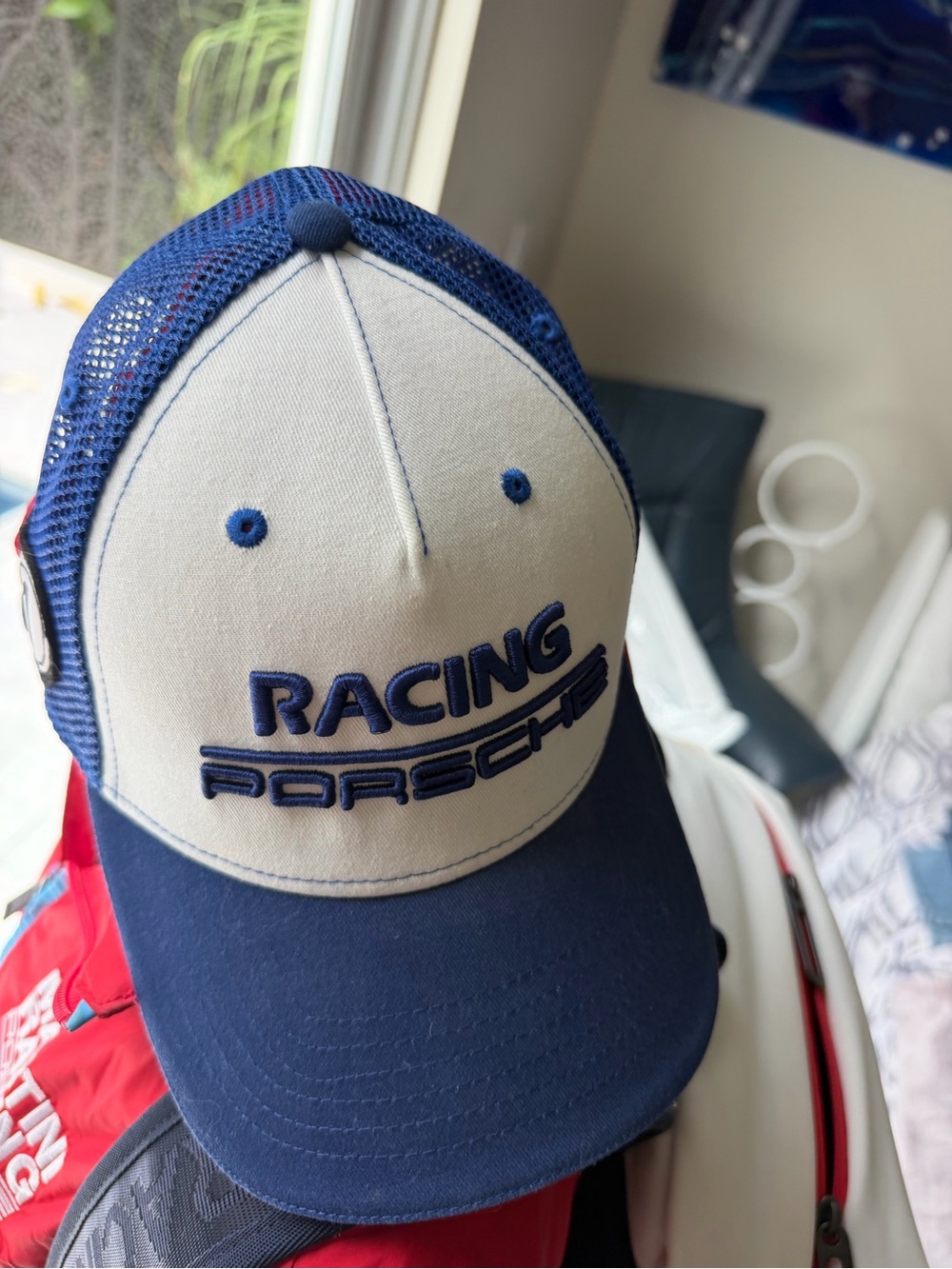 Porsche Design Racing Trucker Cap - Navy & White